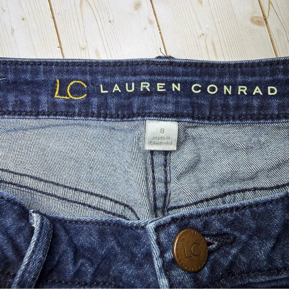 LC Lauren Conrad Dark Blue Jean Shorts - Picture 3 of 3